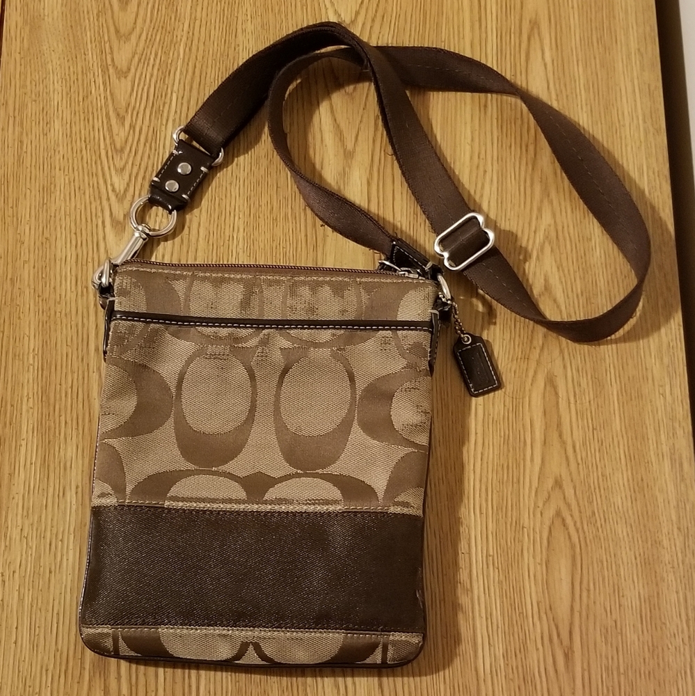 COACH cloth crossbody bag